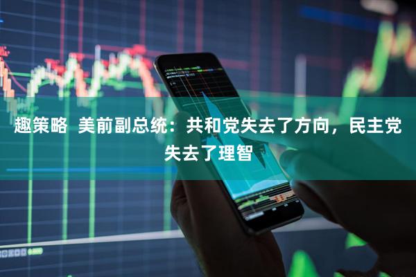 趣策略  美前副总统：共和党失去了方向，民主党失去了理智